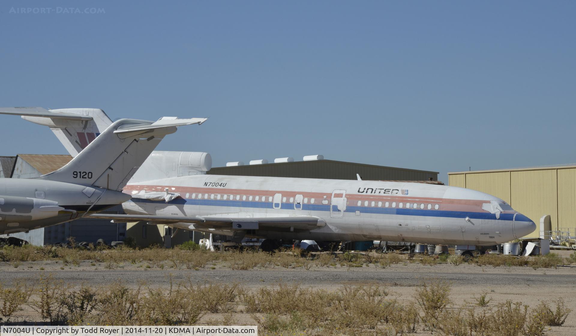 N7004U, 1963 Boeing 727-22 C/N 18296, In Storage at the Pima Air and Space Museum
