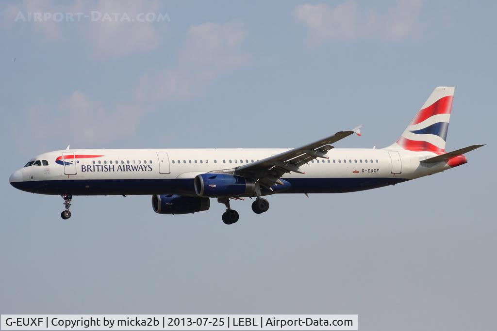 G-EUXF, 2004 Airbus A321-231 C/N 2324, Landing
