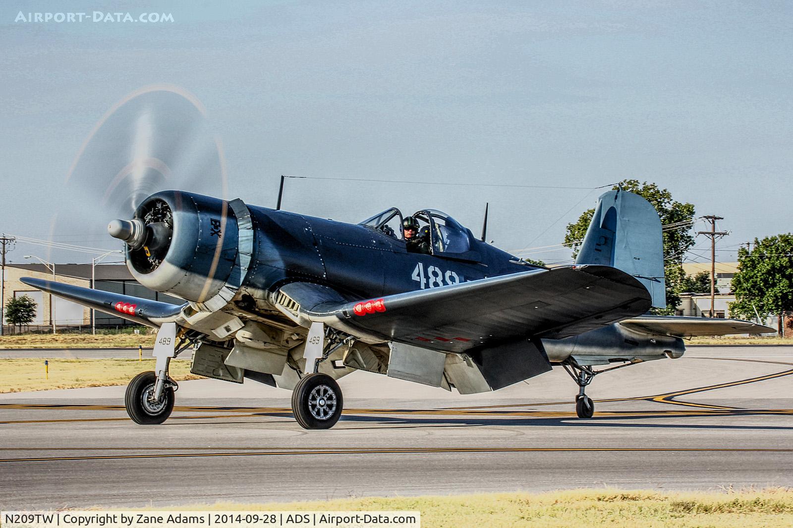 N209TW, Goodyear FG-1D Corsair C/N 3750, At the 2014 Cavanaugh Museum Fall Fly Days