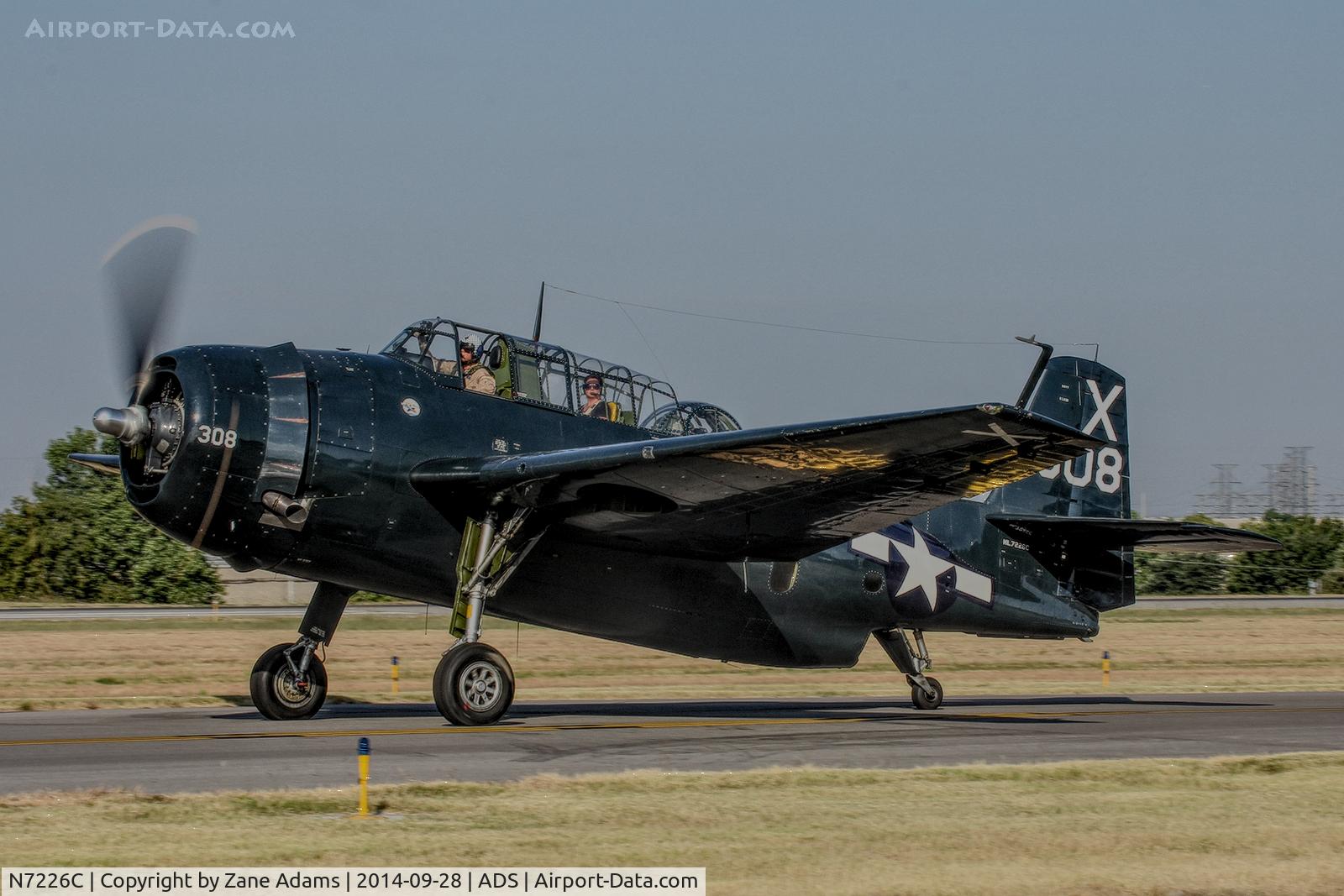 N7226C, Grumman TBM-3E Avenger C/N 85938, At the 2014 Cavanaugh Museum Fall Fly Days