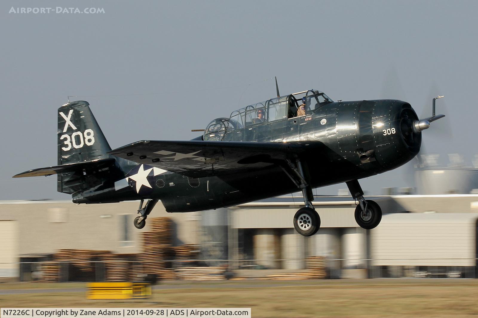 N7226C, Grumman TBM-3E Avenger C/N 85938, At the 2014 Cavanaugh Museum Fall Fly Days