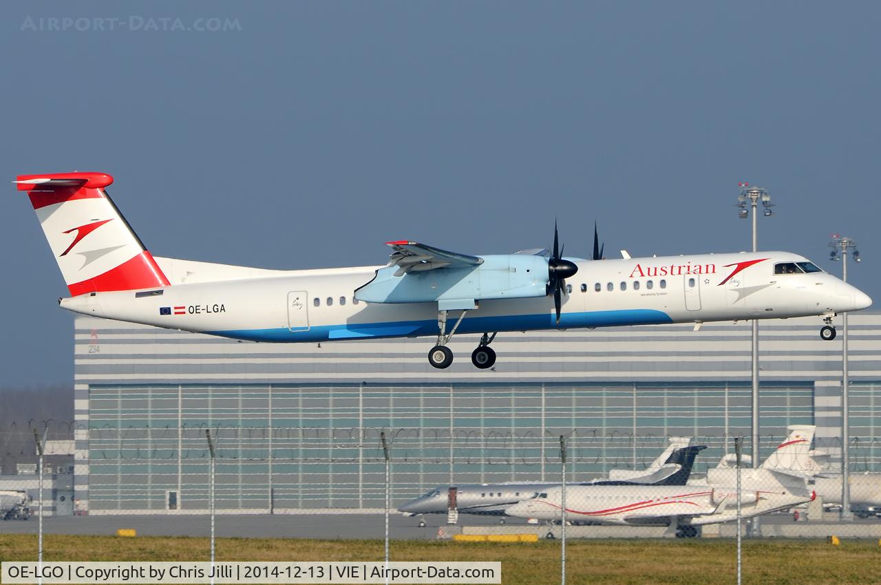 OE-LGO, 2009 De Havilland Canada DHC-8-400Q Dash 8 C/N 4281, Austrian Airlines