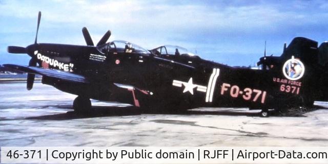 46-371, North American F-82 C/N 46-371, Public domain