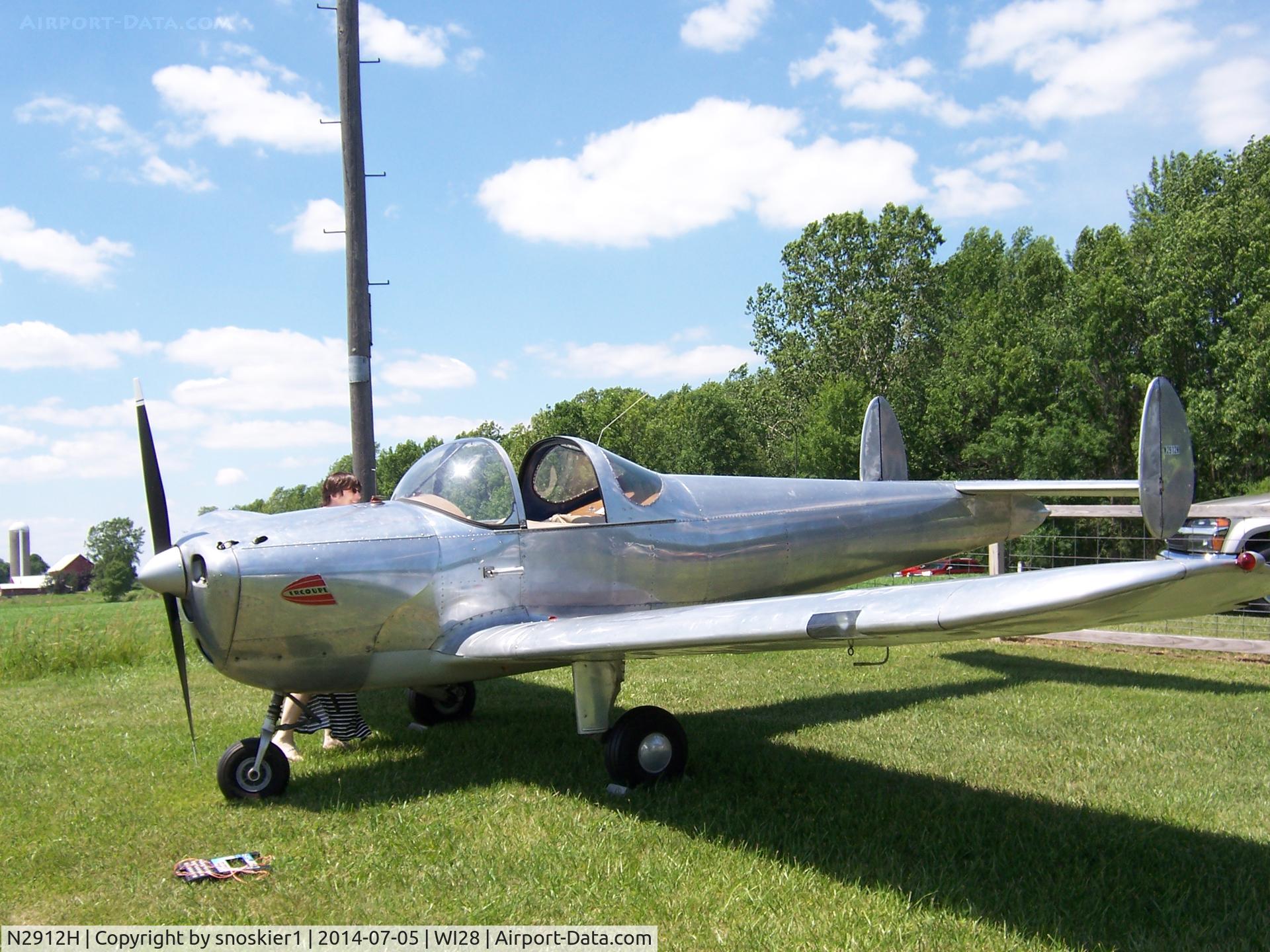 N2912H, 1946 Erco 415C Ercoupe C/N 3537, Rio Creek Flyin July 2014