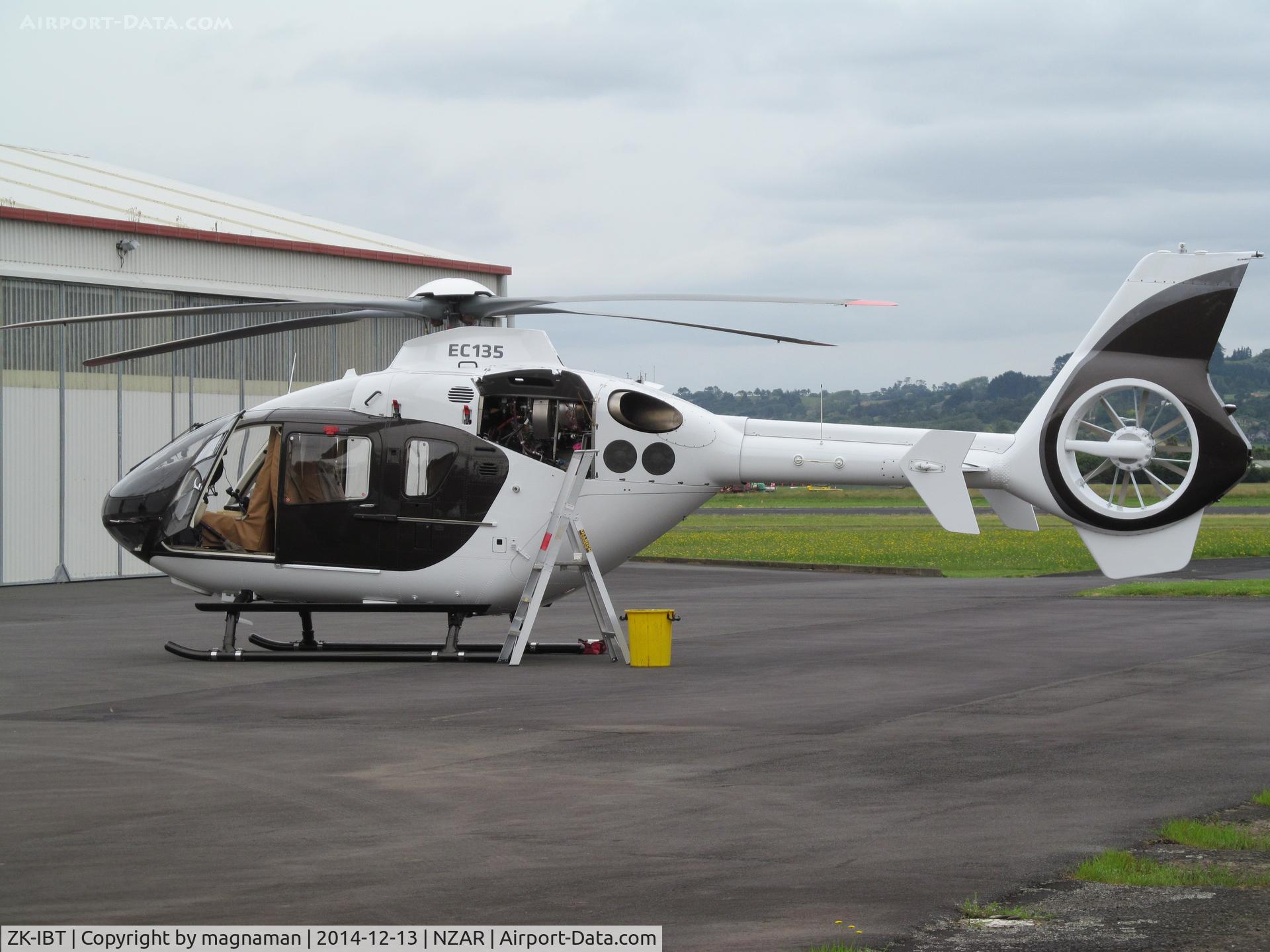 ZK-IBT, Eurocopter EC-135P-2+ C/N 1114, Outside Airbus hangar. Was some doubt on ID until appeared on FR24 app leaving airfield later in the day.