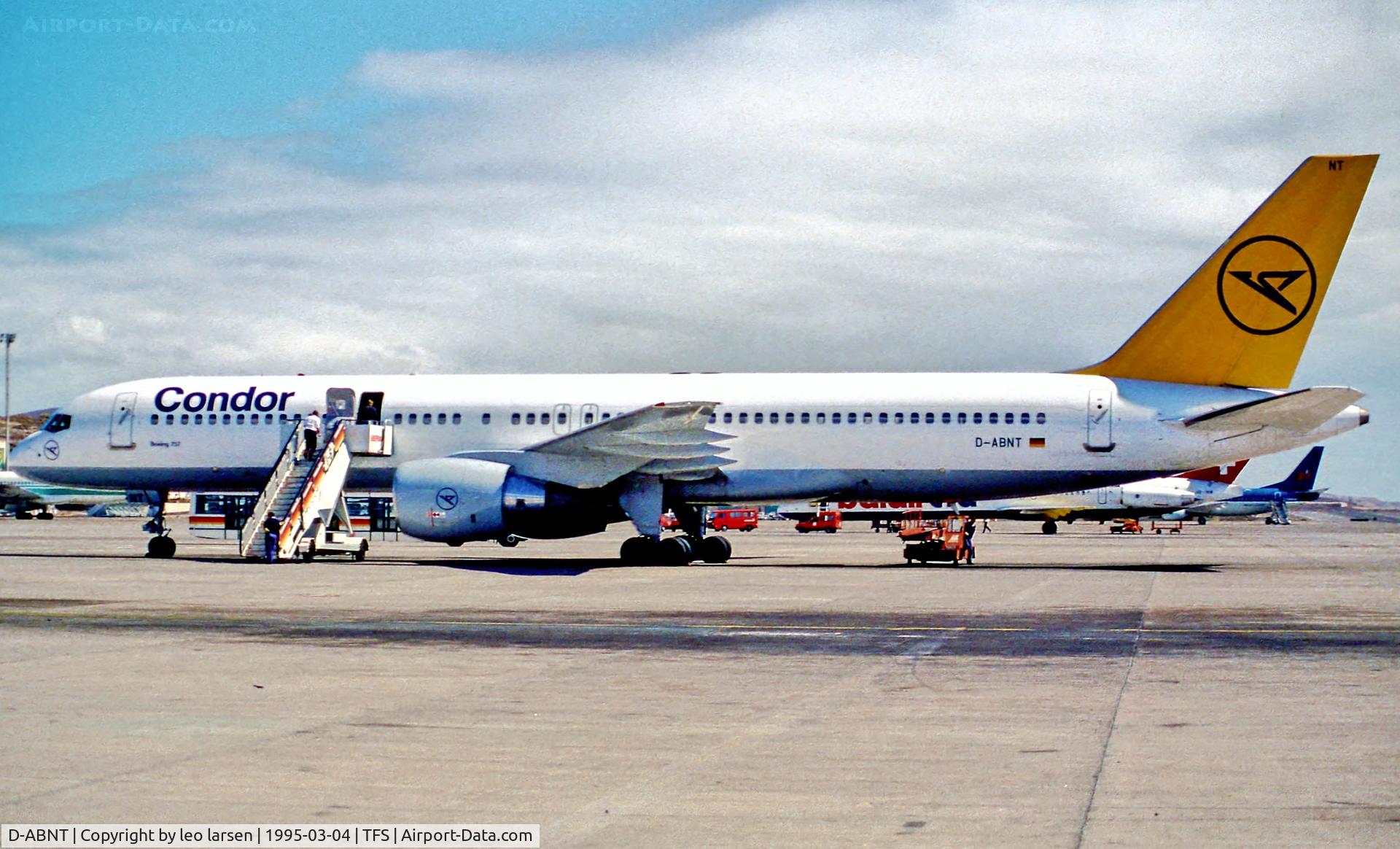 D-ABNT, 1993 Boeing 757-230 C/N 26436, Tenerife 4.3.95
