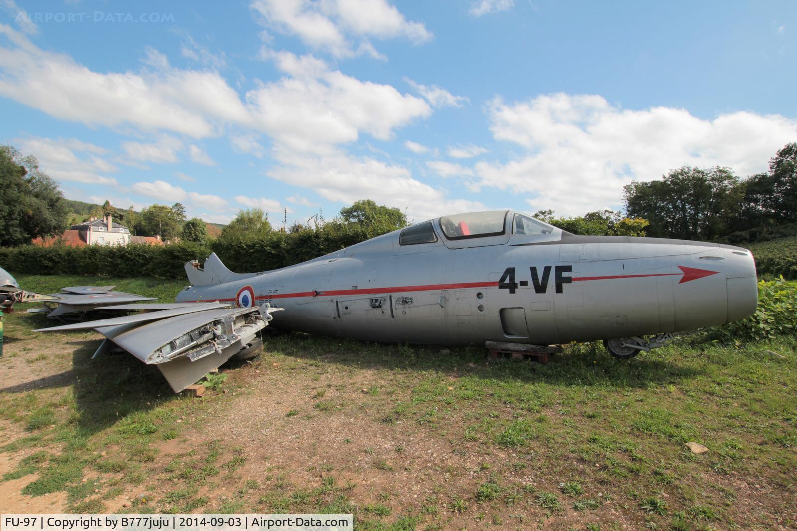 FU-97, Republic F-84F Thunderstreak C/N Not found (FU-97/53-6539), at Savigny-Les-Beaune Museum