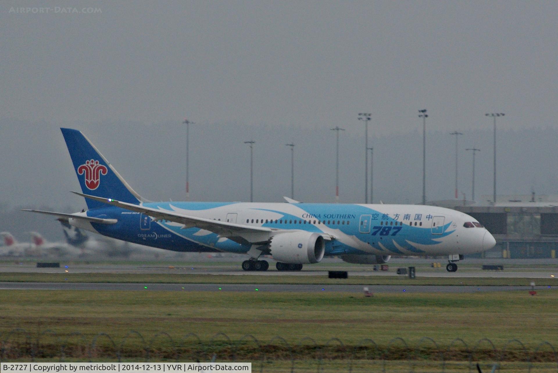 B-2727, 2012 Boeing 787-8 Dreamliner C/N 34925, to Guangzhou on 12/13/14