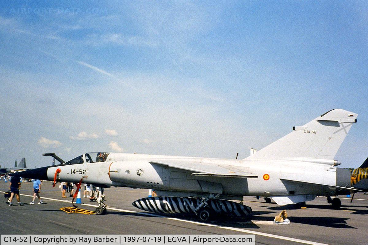 C14-52, Dassault Mirage F.1EE C/N Not found C14-52, Dassault Mirage F.1M [Unknown] (Spanish Air Force) RAF Fairford~G 19/07/1997
