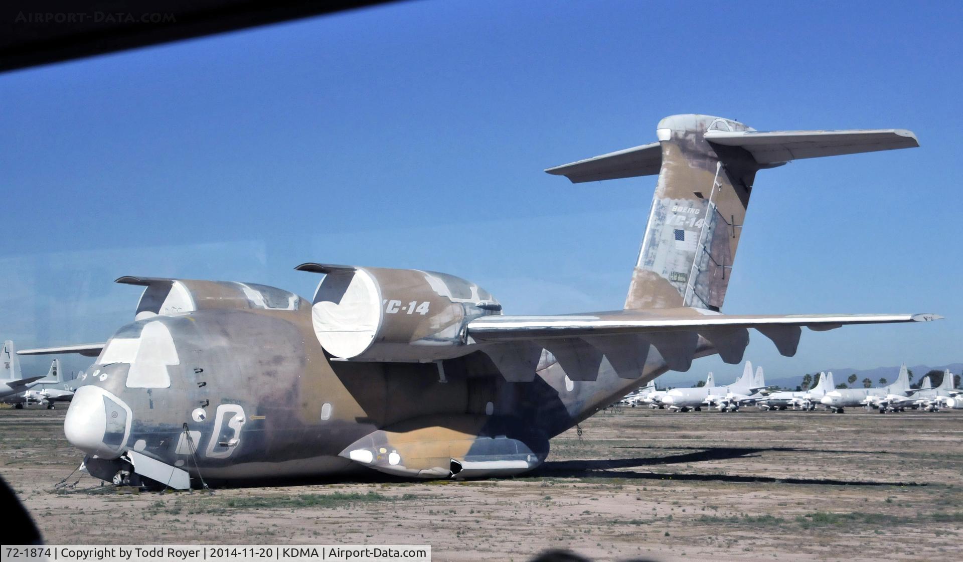 72-1874, Boeing YC-14A-BN C/N P2, On Celebrity row at the 