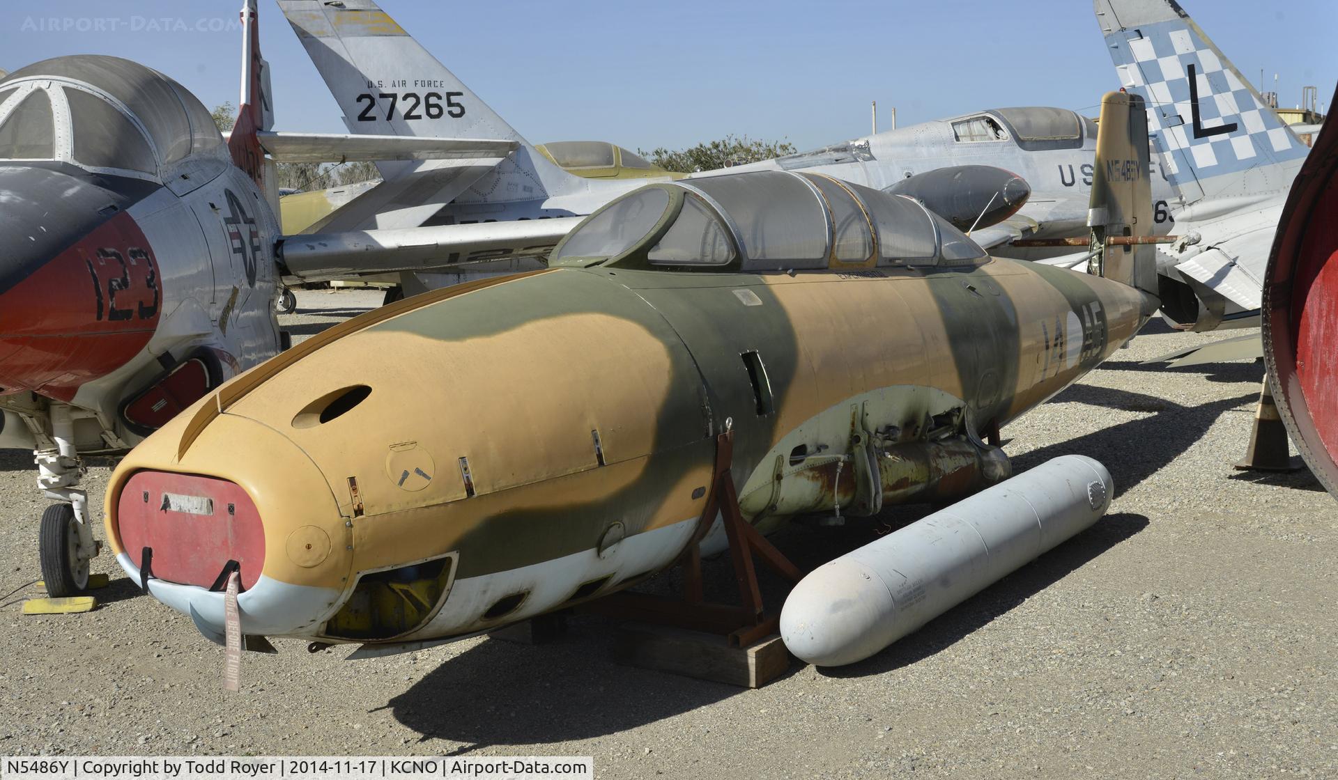 N5486Y, 1962 Hispano HA-220A Saeta C/N 20/10, Stored at the Planes of Fame Chino location
