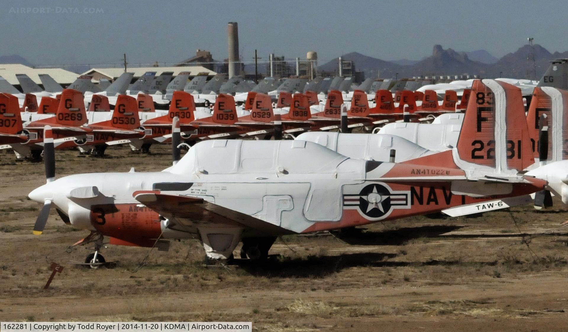 162281, Beech T-34C Turbo Mentor C/N GL-279, Passing time at the 
