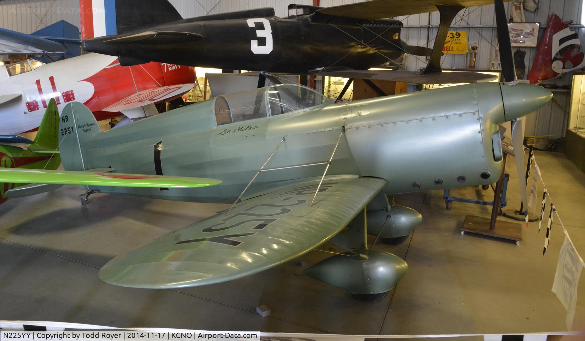 N225YY, 1986 Miles & Attwood Special replica C/N T-6, On Display at the Planes of Fame Chino location