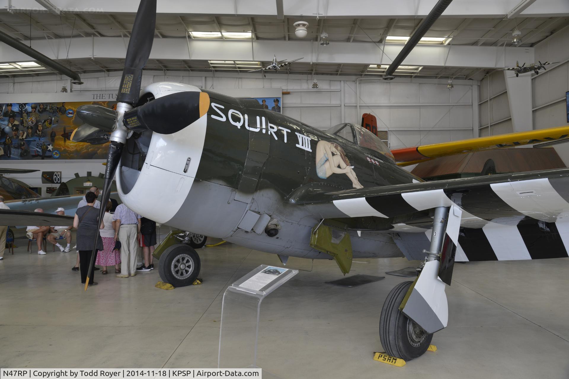 N47RP, 1945 Republic P-47D Thunderbolt C/N 399-55744, At the Palm Springs Air Museum
