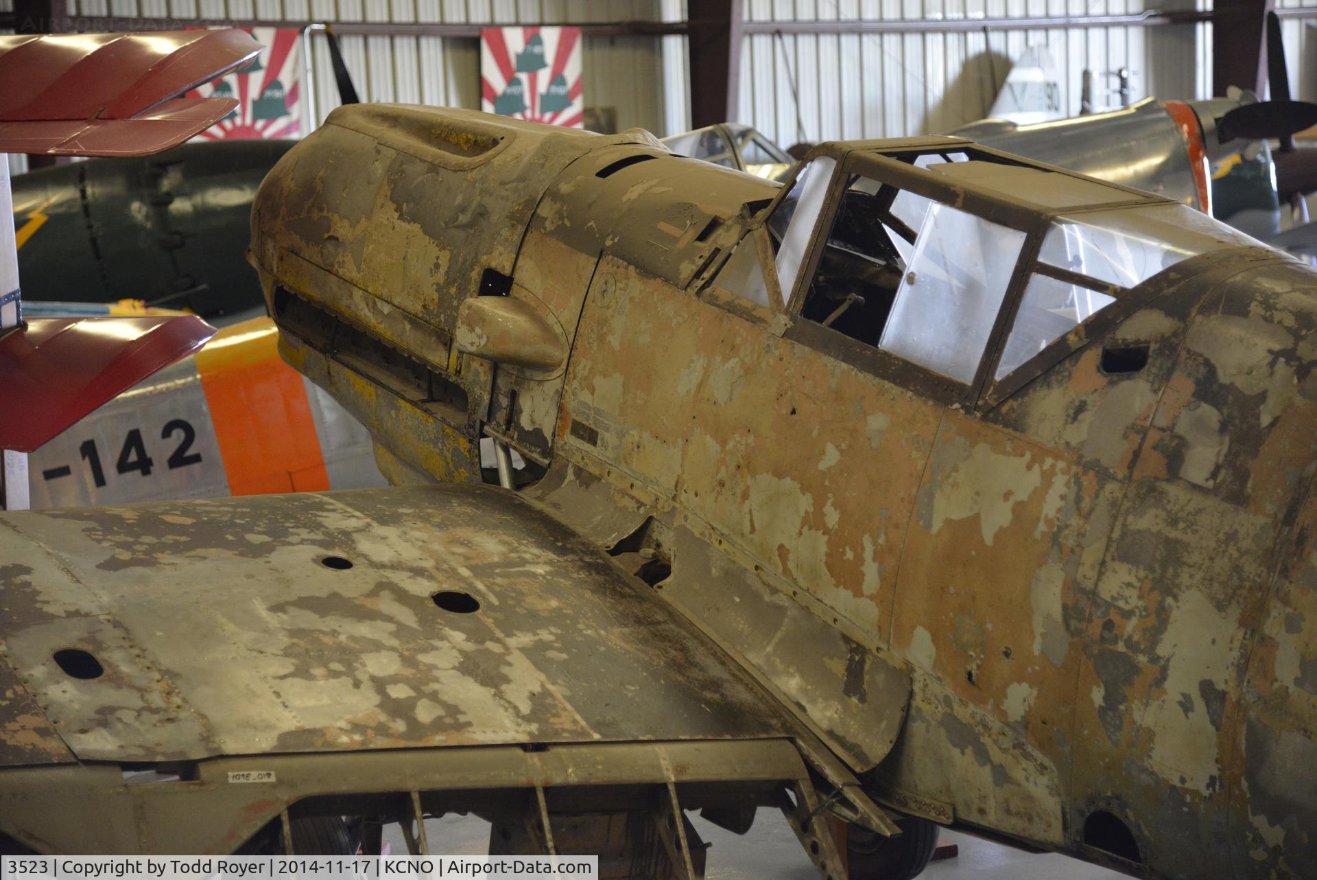 3523, 1939 Messerschmitt Bf-109E-7 C/N 3523, On Display at the Planes of Fame Chino location