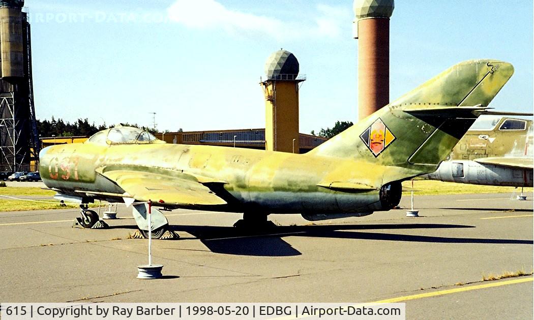 615, PZL-Mielec Lim-5P C/N 1D0208, Mikoyan-Gurevich Lim-5P [1D-02-08] (East German Air Force) Berlin-Gatow~D 20/05/1998