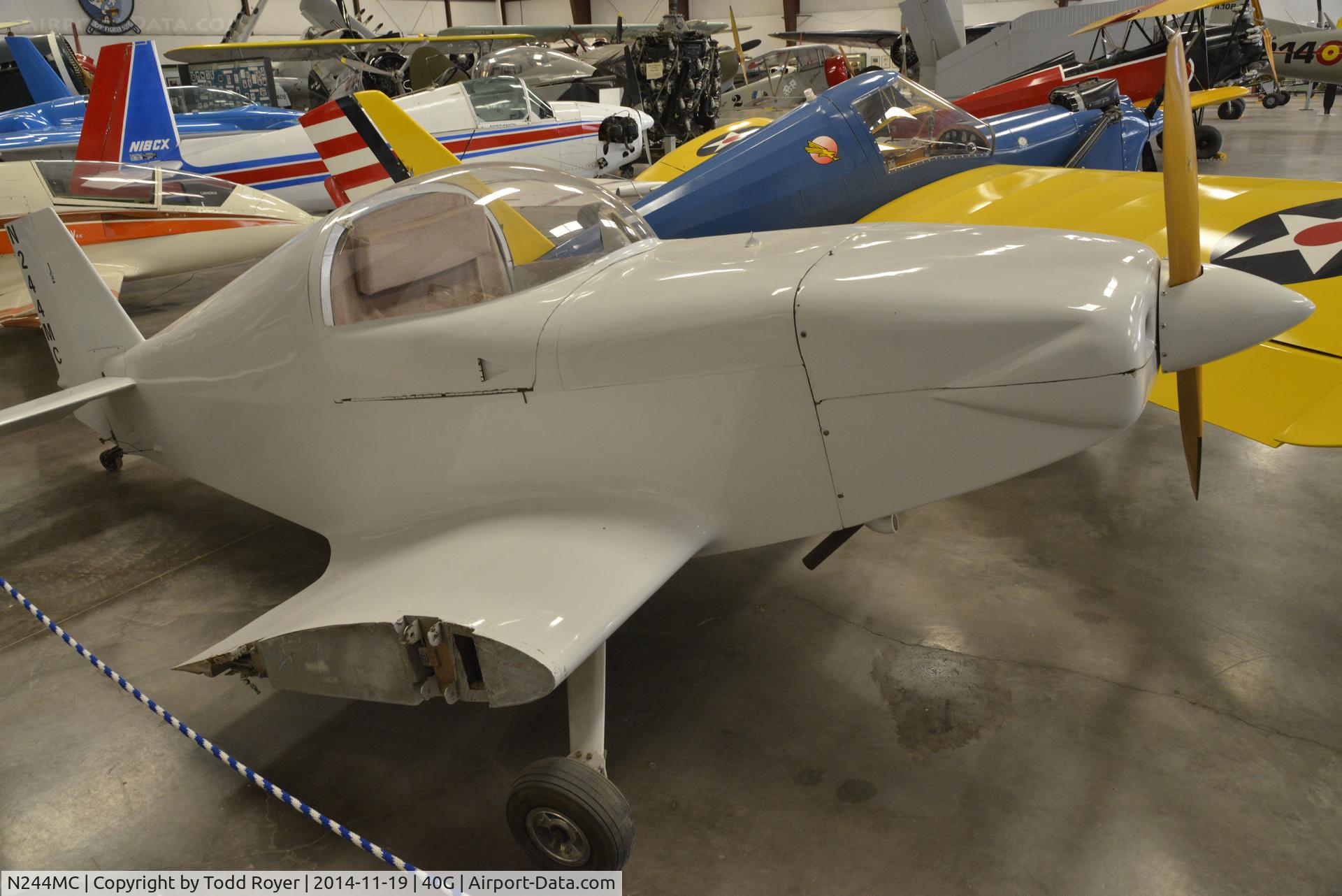 N244MC, 1986 Rand Robinson KR-2 C/N MC-1, On display at the Planes of Fame Valle location