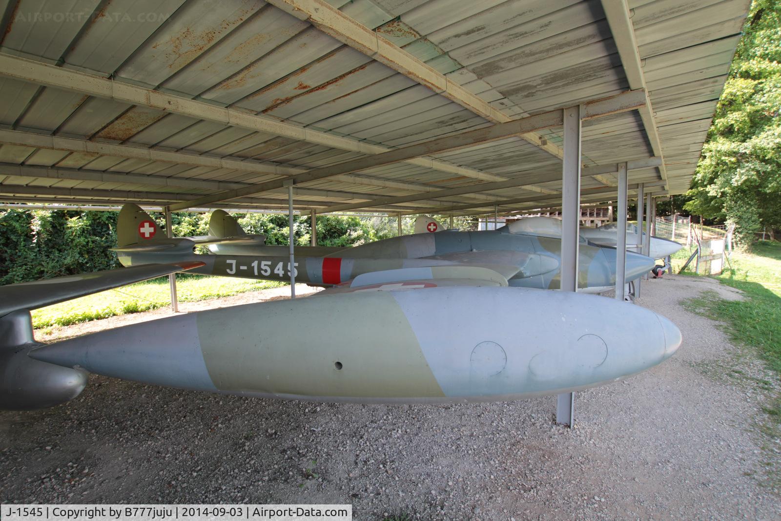 J-1545, De Havilland (F+W Emmen) DH-112 Venom FB.50 C/N 755, at Savigny-les-Beaune Museum