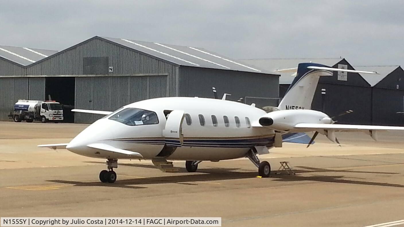 N155SY, 1992 Piaggio P-180 Avanti C/N 1013, Landed at Grand Central airport in Johannesburg this morning
