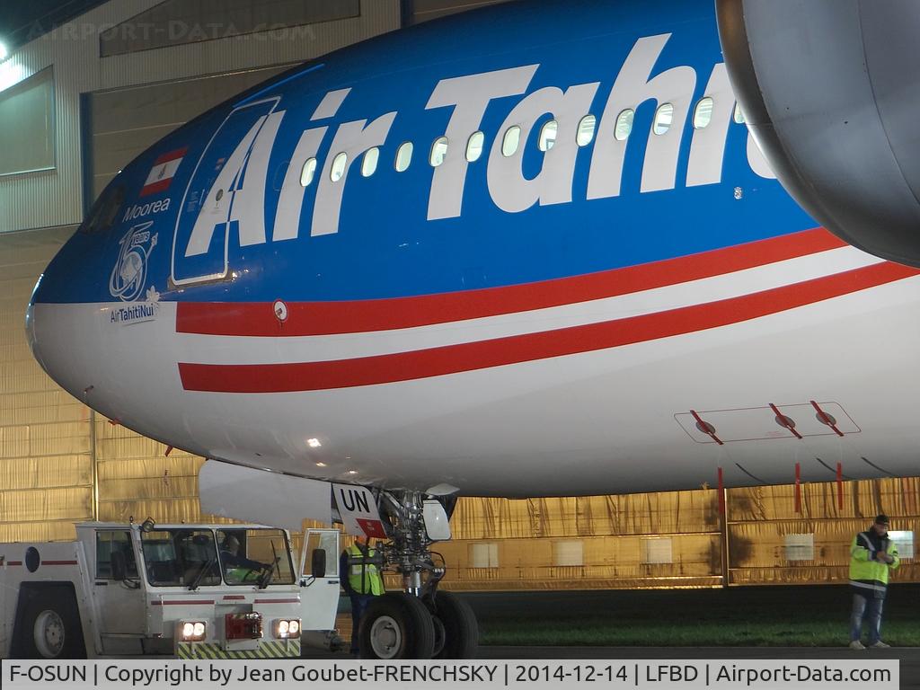 F-OSUN, 2001 Airbus A340-313 C/N 446, THT943 (Sabena Technics parking)