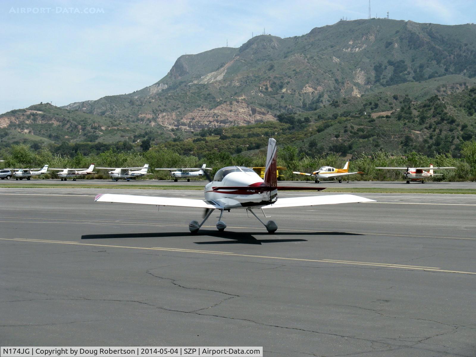 N174JG, 2008 Vans RV-7A C/N 70333, 2008 Healy JG SPECIAL Vans RV-7A, Lycoming O-360-B1A 180 Hp, taxi to 22
