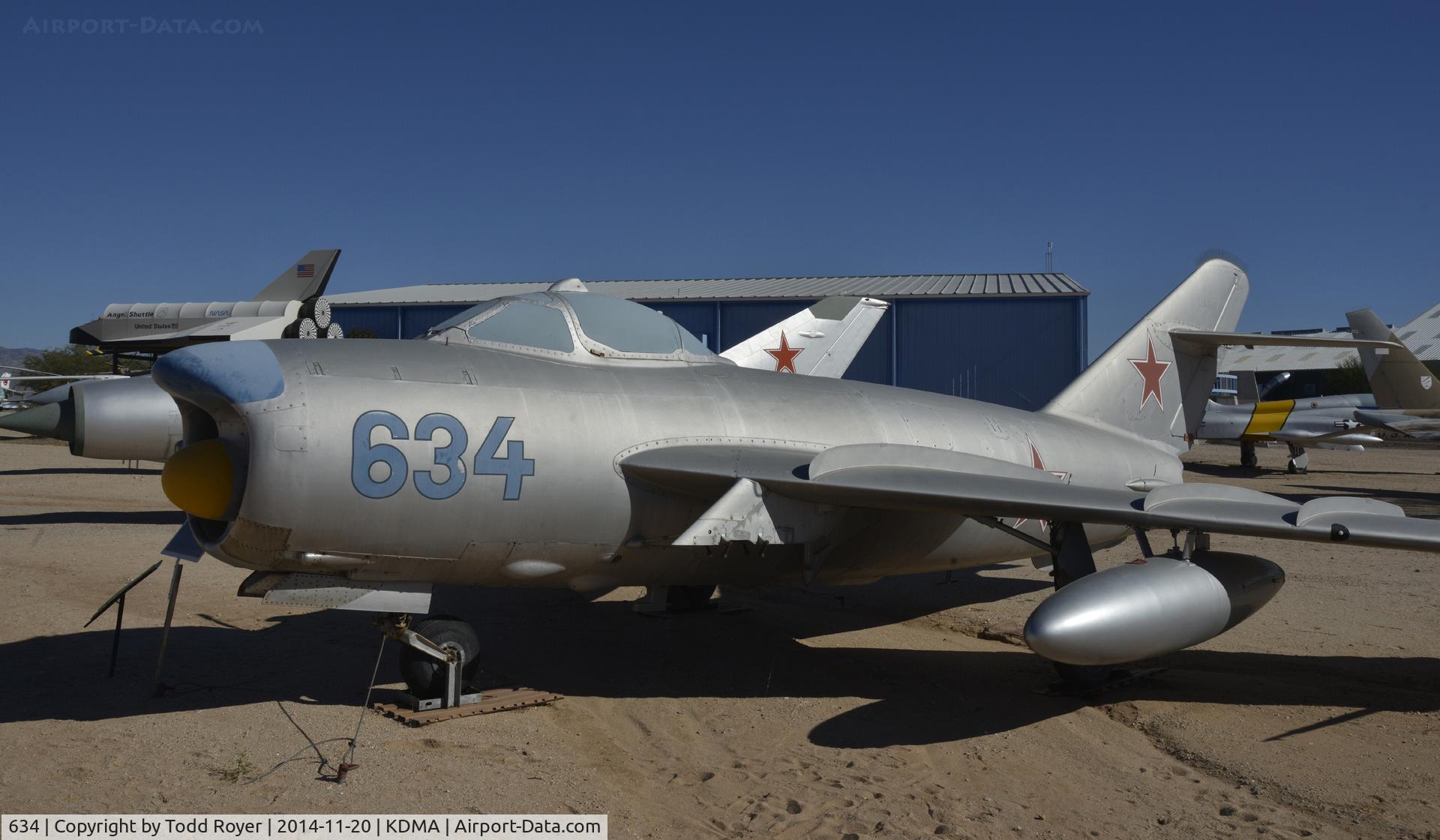 634, Mikoyan-Gurevich MiG-17PF C/N 1D-0634, On display at the Pima Air and Space Museum