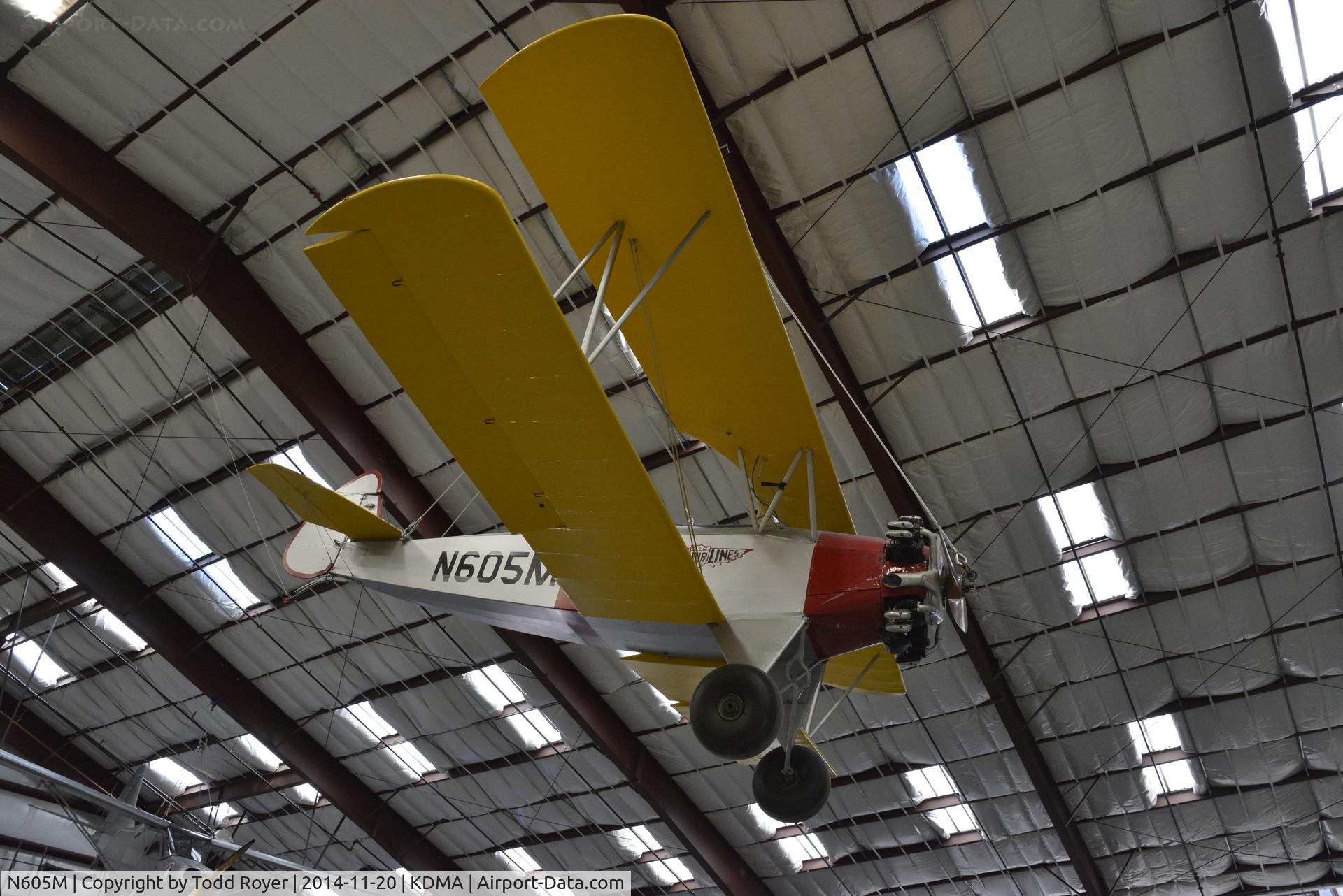 N605M, Fleet Model 2 C/N 181, on display at the Pima Air and Space Museum