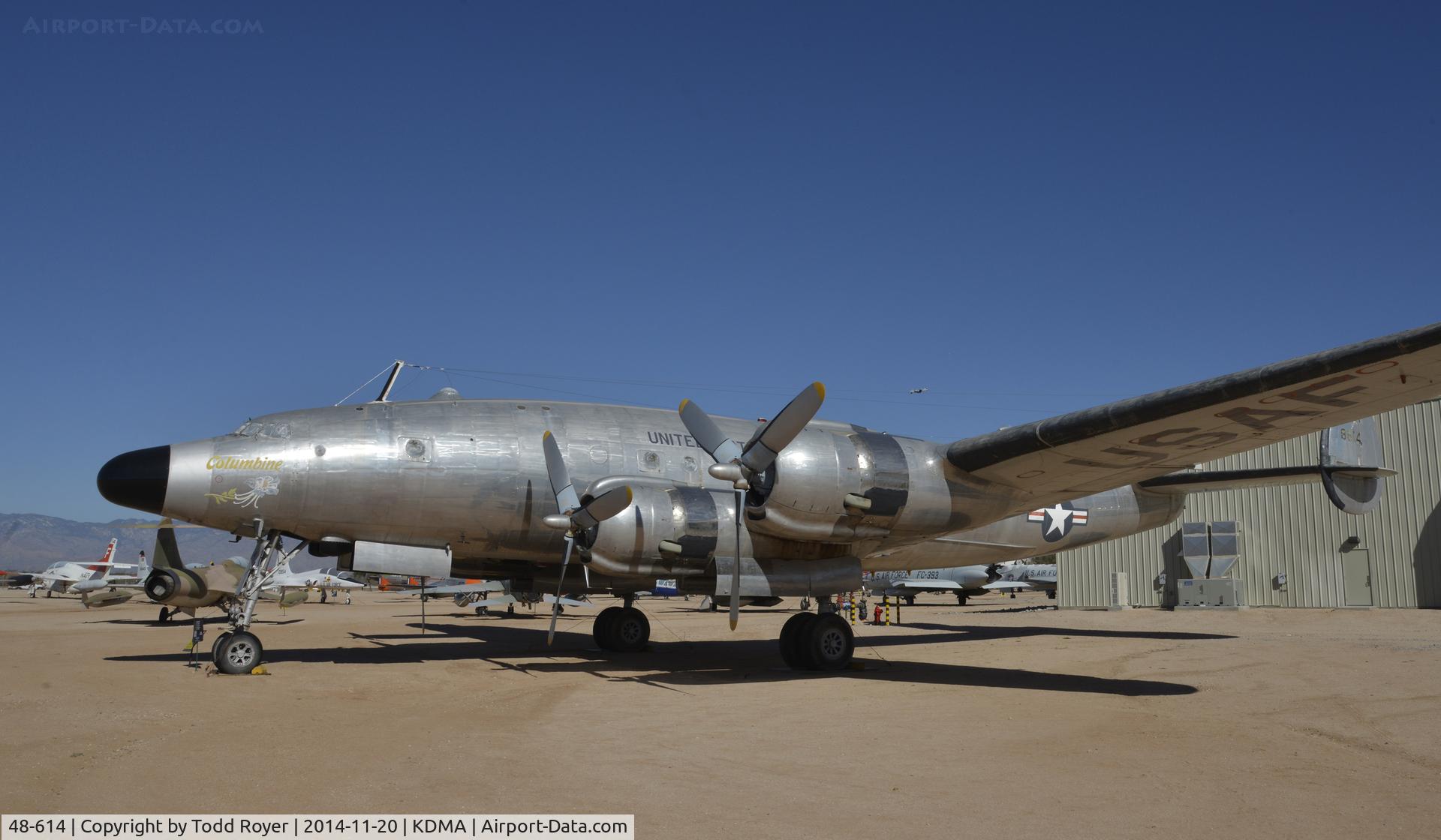 48-614, 1949 Lockheed VC-121B Constellation C/N 749-2606, On display at the Pima Air and Space Museum