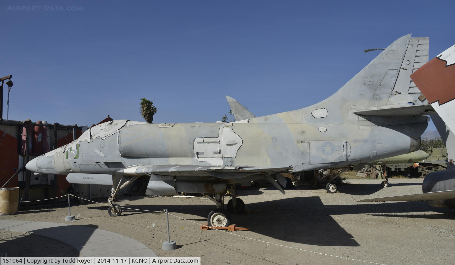 151064, Douglas A-4E Skyhawk C/N 13234, In storage at the Planes of Fame Chino location