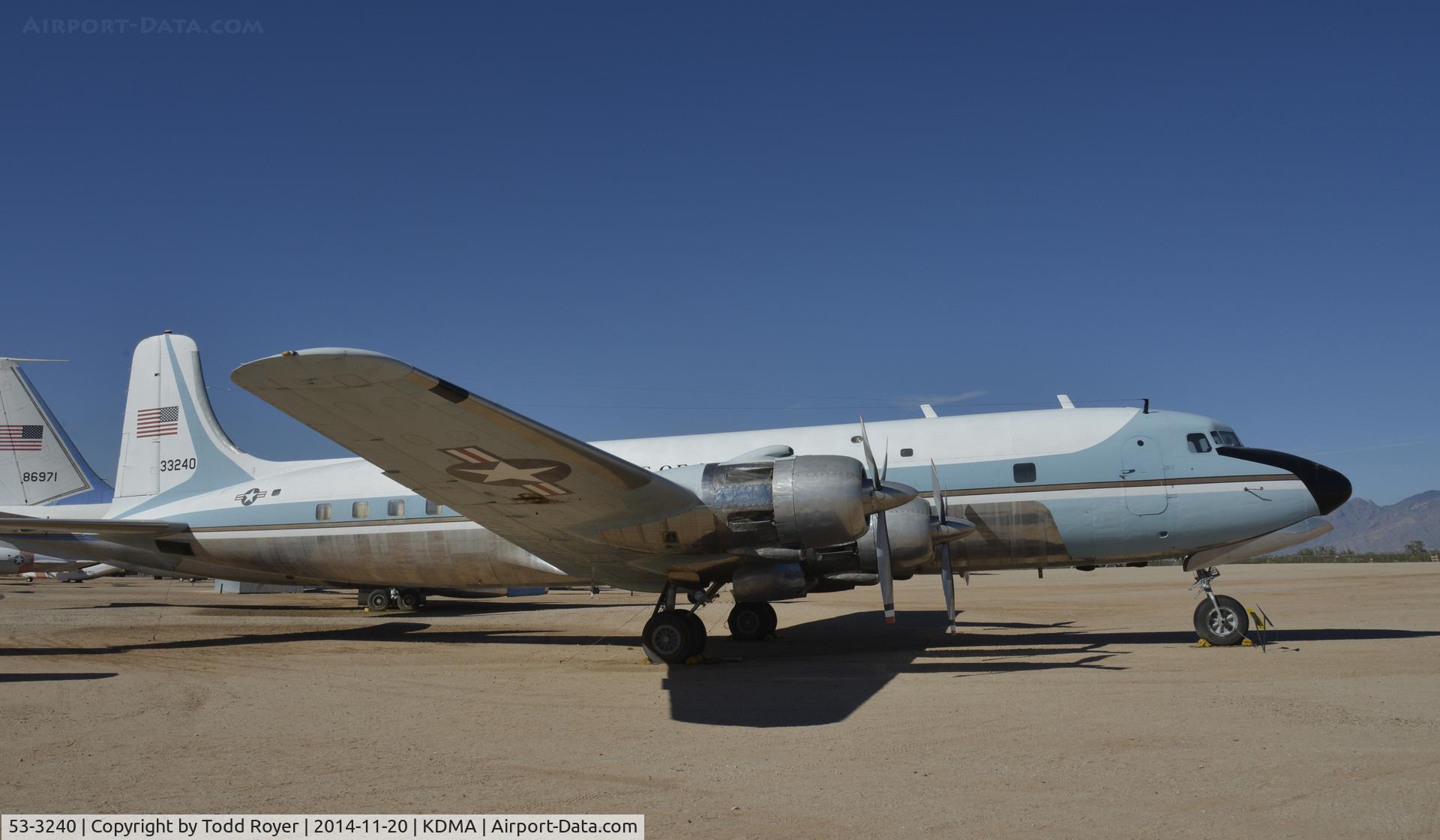 53-3240, 1954 Douglas VC-118A Liftmaster C/N 44611, On display at the Pima Air and Space Museum