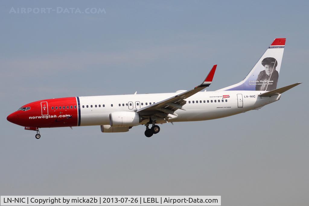LN-NIC, 2012 Boeing 737-8JP C/N 38881, Landing