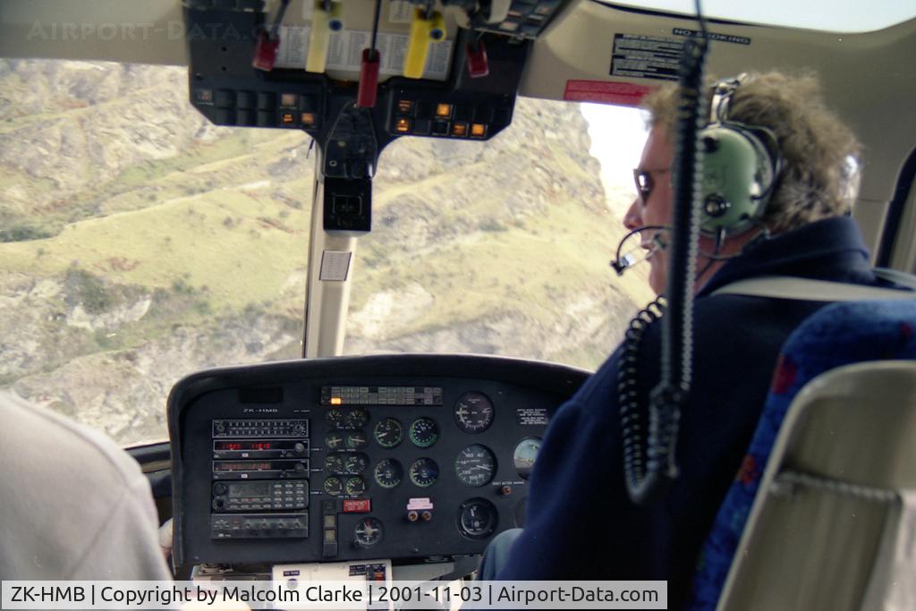 ZK-HMB, Aerospatiale AS-355F-1 Ecureuil 2 C/N 5016, Aerospatiale AS-355F-1 Ecureuil 2, Queenstown, New Zealand, November 3th 2001.