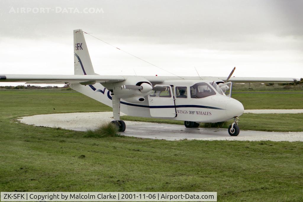 ZK-SFK, Britten-Norman BN-2A Islander C/N 236, Britten-Norman BN-2A Islander,  Lake Tekapo, New Zealand, November 6th 2001.