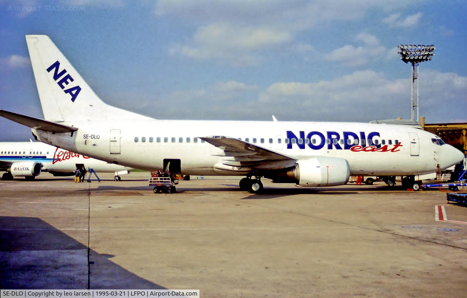 SE-DLO, 1987 Boeing 737-3Y0 C/N 23748, Paris Orly 21.3.95