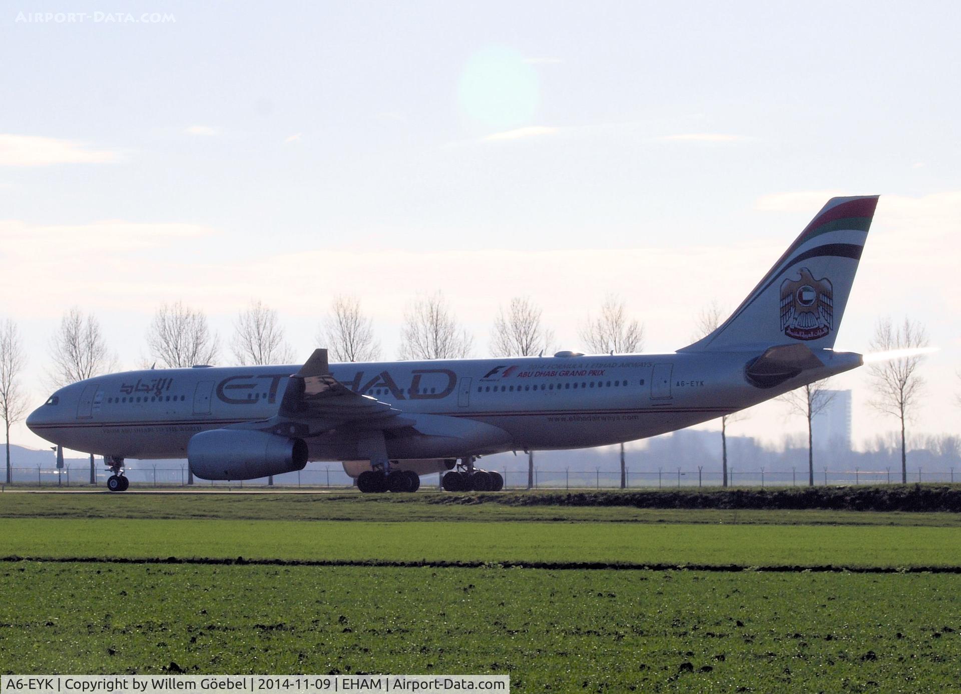 A6-EYK, 2006 Airbus A330-243 C/N 788, Taxi to the gate of Schiphol Airport