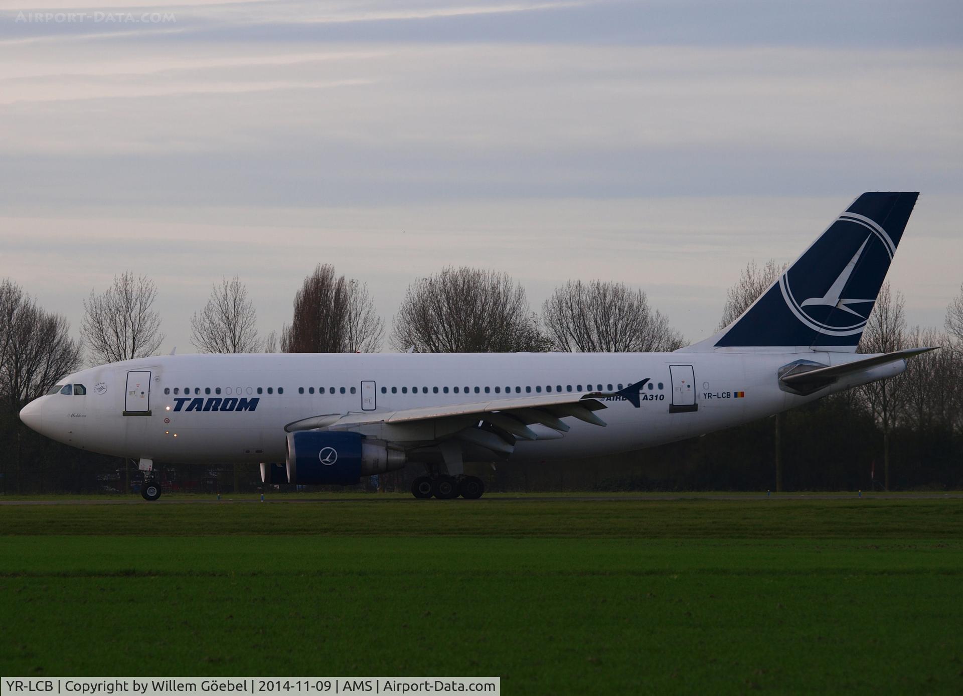 YR-LCB, 1992 Airbus A310-322 C/N 644, Taxi to the gate of Schiphol Airport