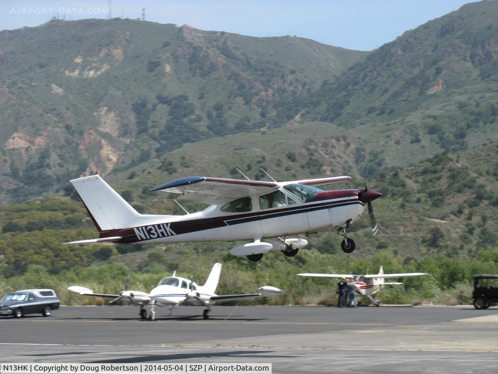 N13HK, 1972 Cessna 177B Cardinal C/N 17701810, 1972 Cessna 177B CARDINAL, Lycoming O&VO-360 180 Hp, takeoff climb Rwy 22
