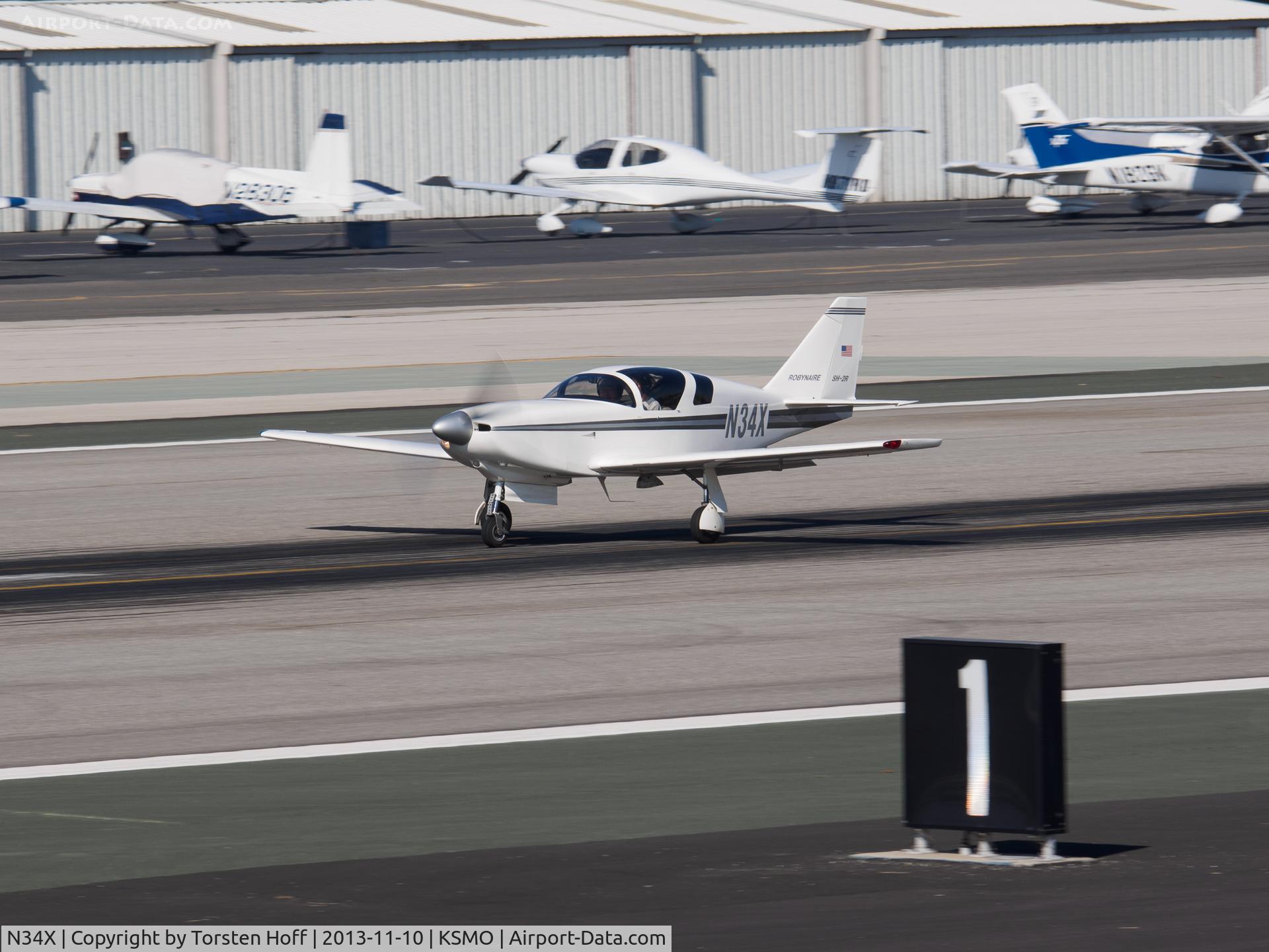 N34X, 1987 Stoddard-Hamilton Glasair SH-2R C/N 653, N34X departing from RWY 21