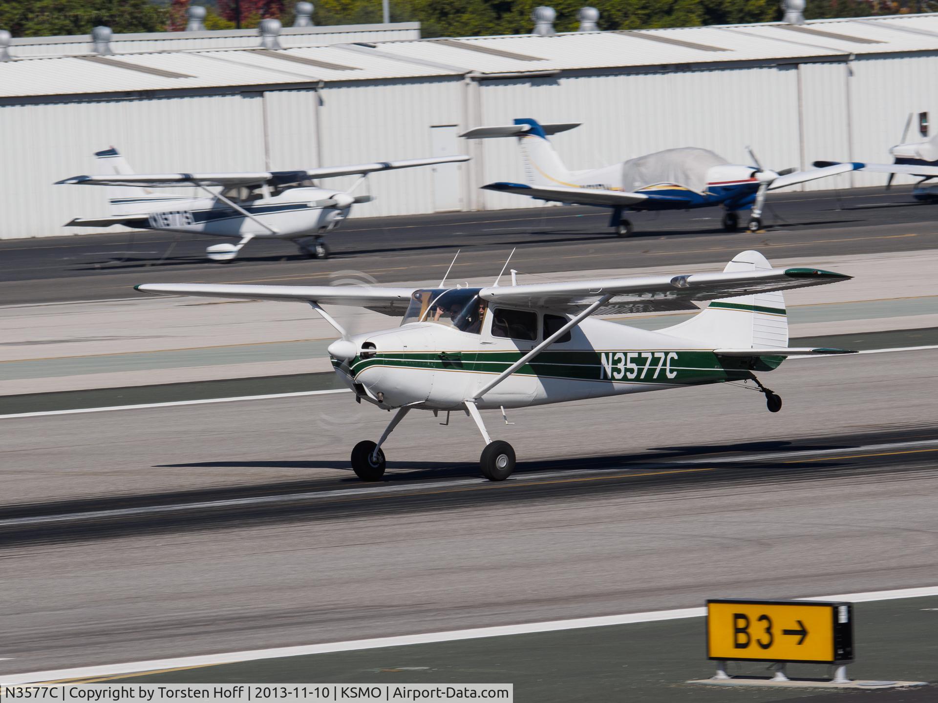 N3577C, 1954 Cessna 170B C/N 26621, N3577C departing from RWY 21