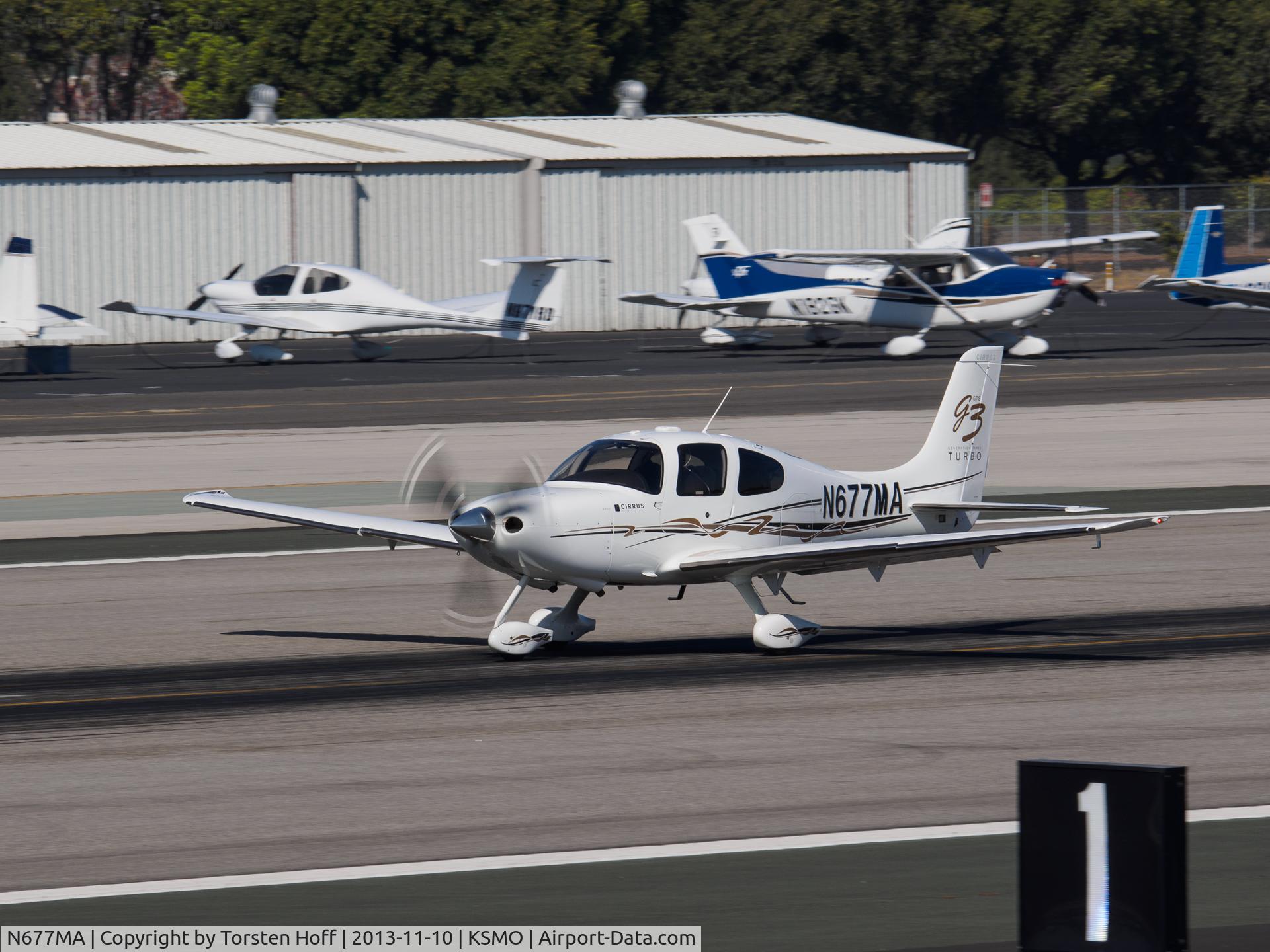 N677MA, 2007 Cirrus SR22 C/N 2454, N677MA departing from RWY 21
