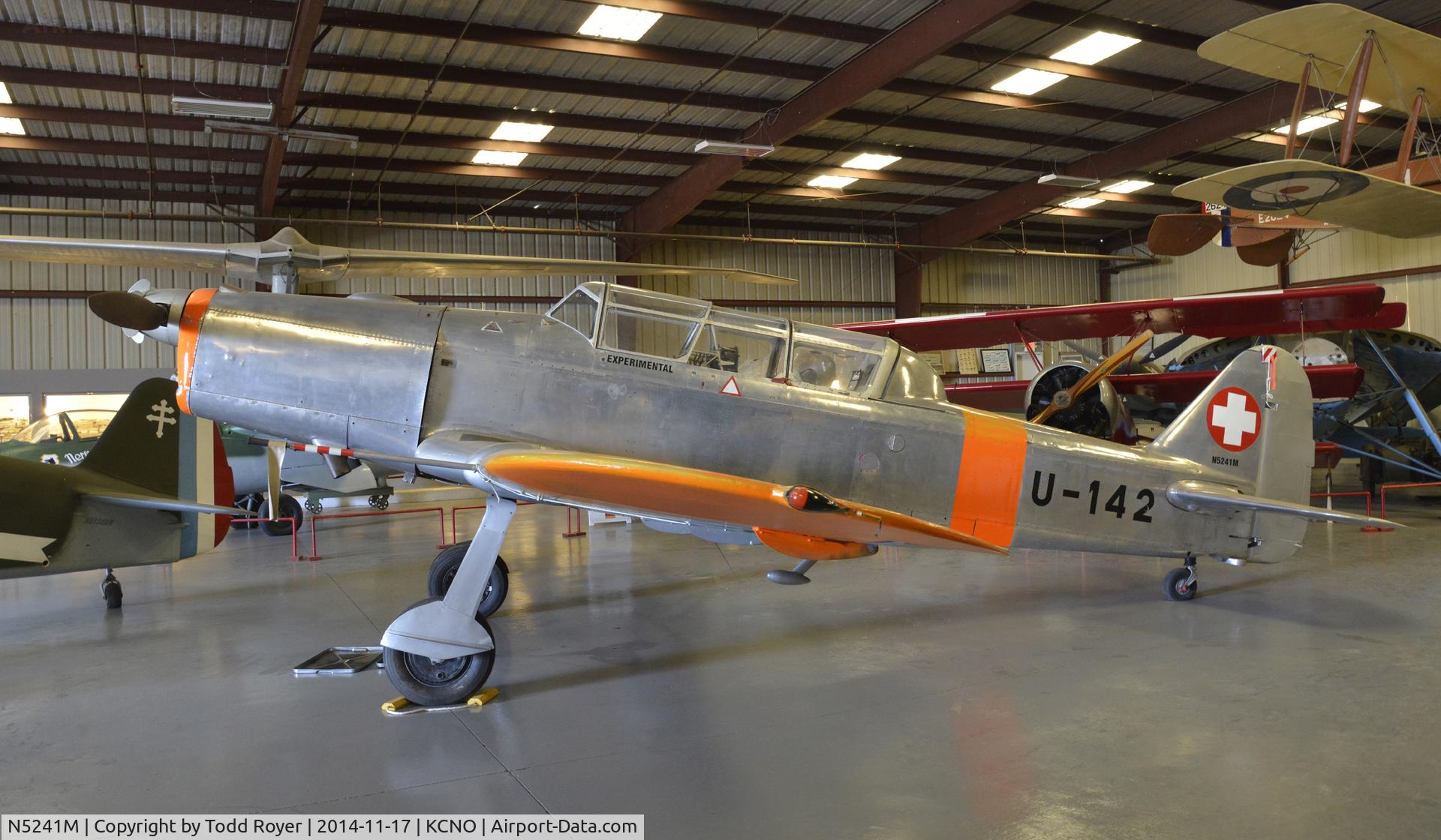 N5241M, 1950 Pilatus P2-06 C/N 62, On display at the Planes of Fame Chino location