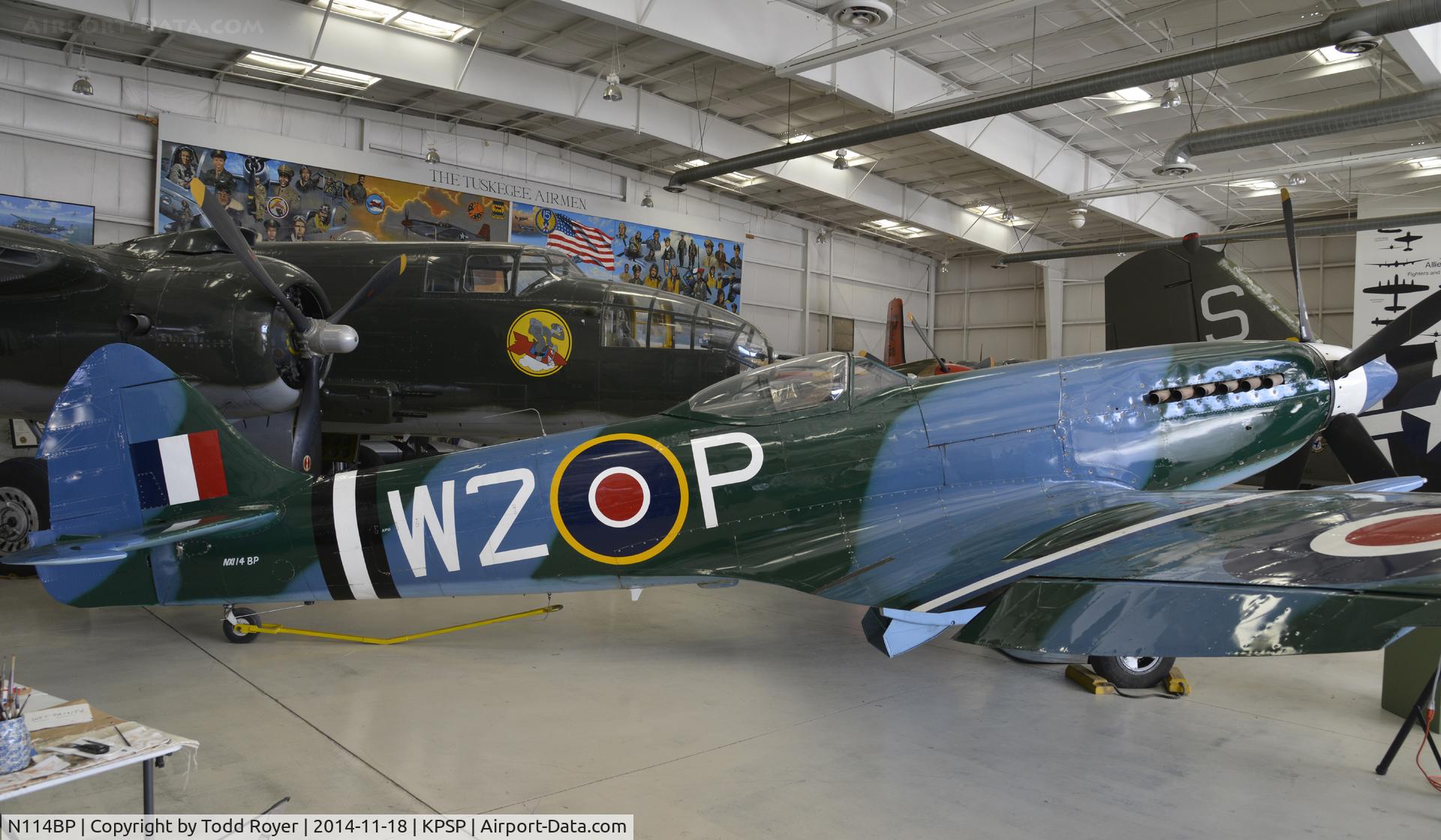 N114BP, 1945 Supermarine 379 Spitfire FR.XIVc C/N 6S/648206, On display at the Palm Springs Air Museum