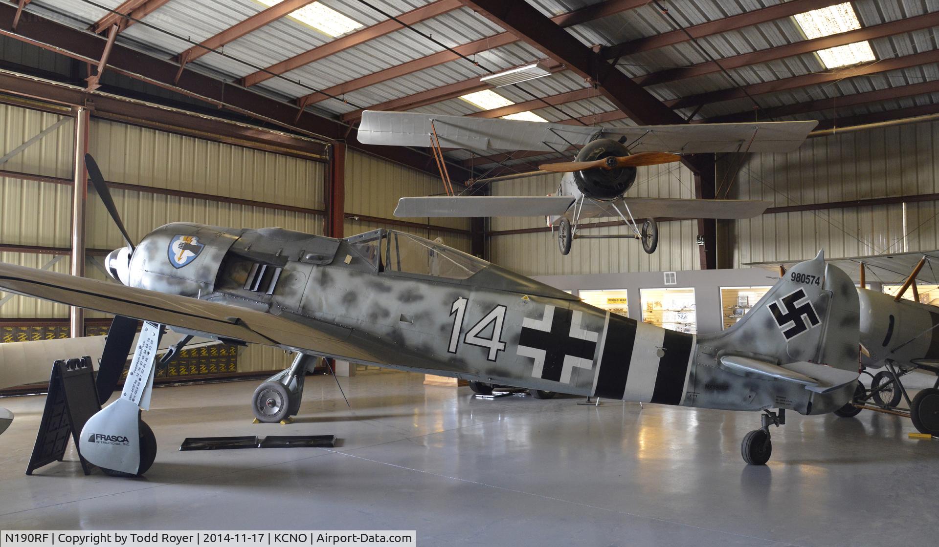 N190RF, Focke-Wulf Fw-190A-9 C/N 980 574, On display at the Planes of Fame Chino location