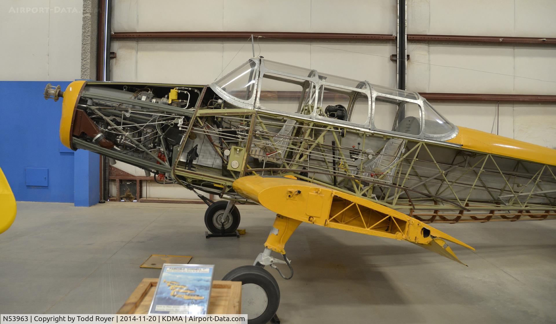 N53963, Fairchild M-62A C/N T41613, On display at the Pima Air and Space Museum