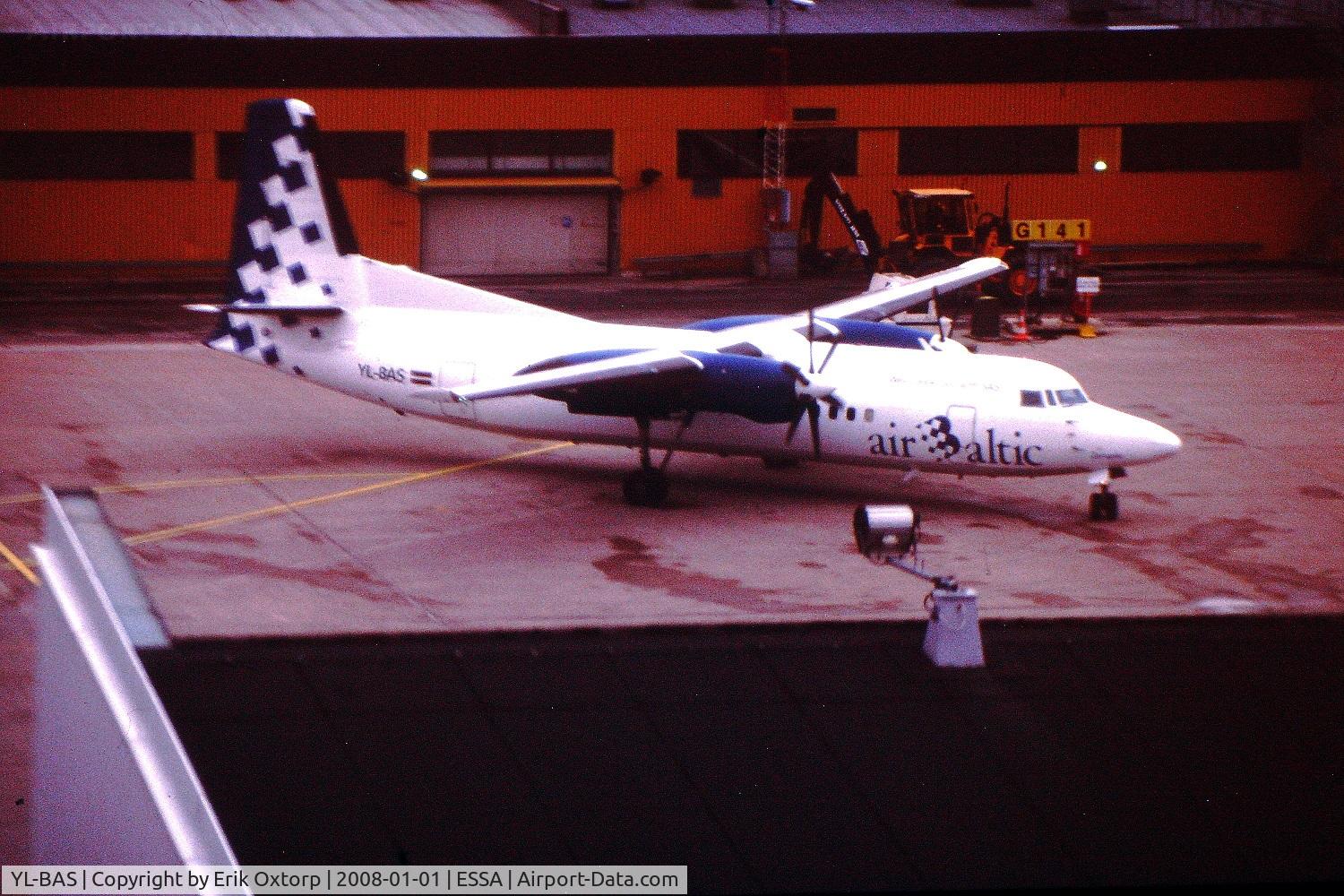 YL-BAS, 1989 Fokker 50 C/N 20162, YL-BAS in ARN APR01