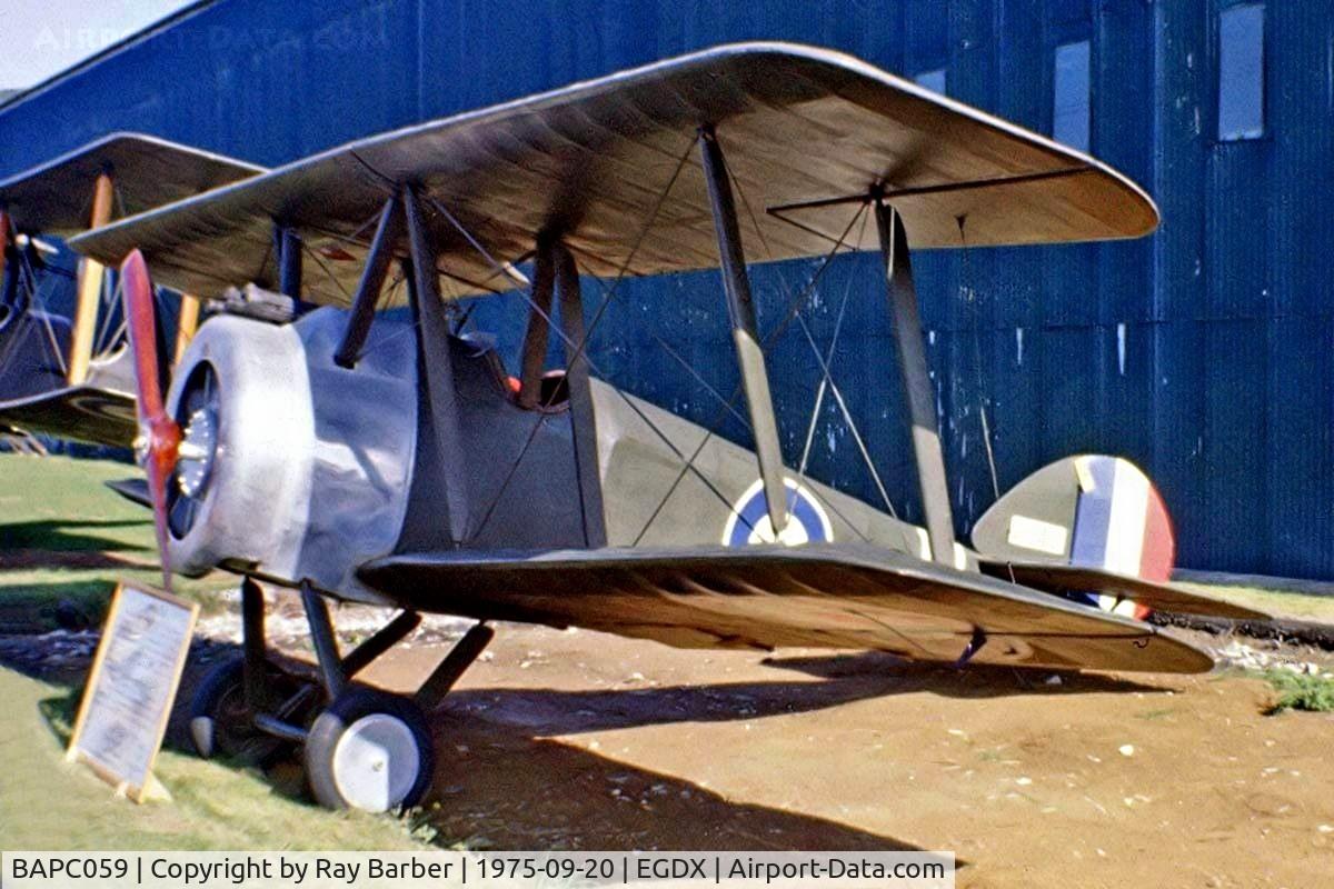 BAPC059, Sopwith F.1 Camel Replica C/N BAPC.059, Sopwith F.1 Camel replica [BAPC-59] St Athan~G 20/09/1975. From a slide.