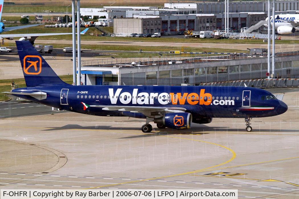 F-OHFR, 1991 Airbus A320-212 C/N 189, Airbus A320-212 [0189] (Volareweb) Paris-Orly~F 06/07/2006. Slight reflection from window.