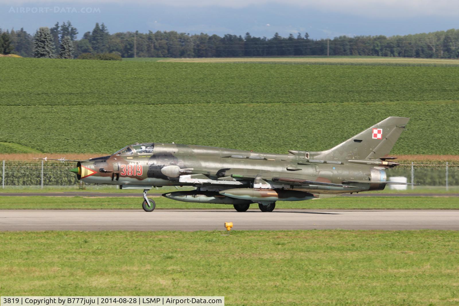 3819, Sukhoi Su-22M-4 C/N 37819, at AIR14
