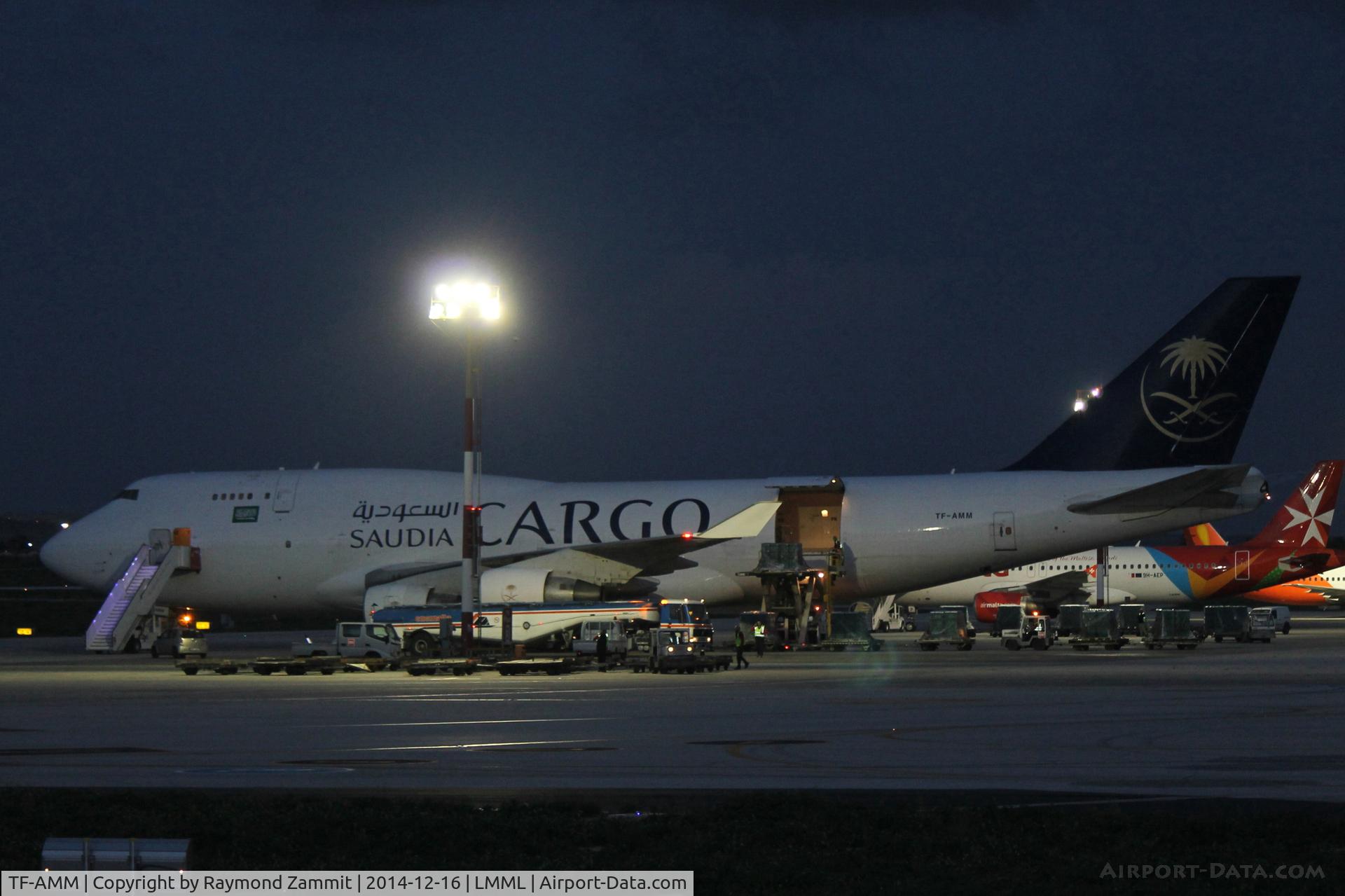 TF-AMM, 1993 Boeing 747-4H6BD SF C/N 25700, B747-400 TF-AMM Saudia Air Cargo