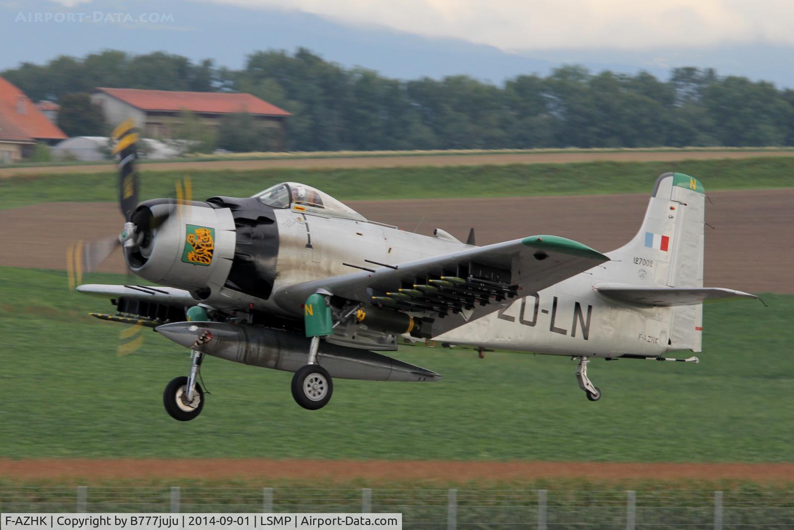 F-AZHK, Douglas AD-4N Skyraider C/N 7802, at AIR14